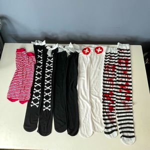 Socking in goth, Y2K, and Japanese cosplay designs